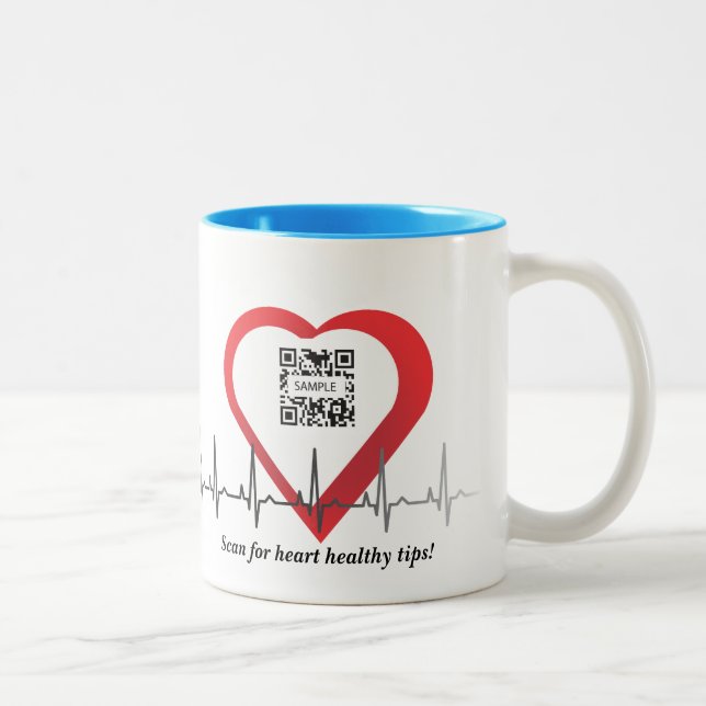 Em Dois Tons Cuidados médicos de Tampa da caneca de café (Direita)
