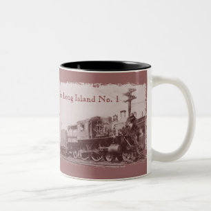 Em Dois Tons De Baldwin caneca 1900 de café locomotiva