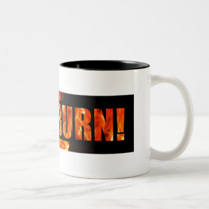Em Dois Tons DEIXAIS LHE PARA QUEIMAR-SE! Caneca de café