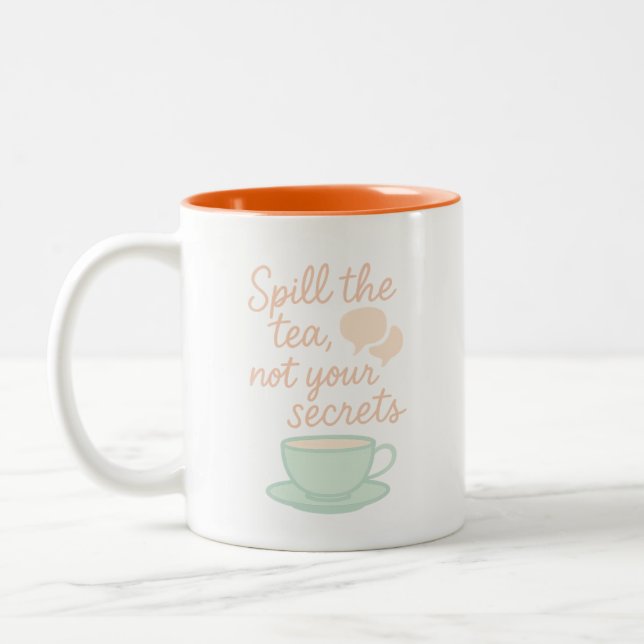 Em Dois Tons Derramar A Caneca De Chá - Taça De Café Sassy Goss (Esquerda)