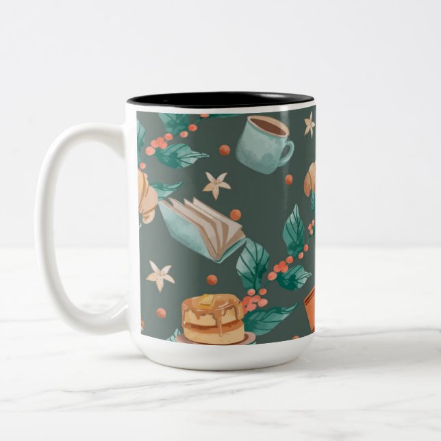 Em Dois Tons desenho de caneca de café (Esquerda)