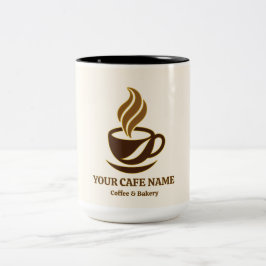 Em Dois Tons Design de Caneca de Abertura de Café Editável