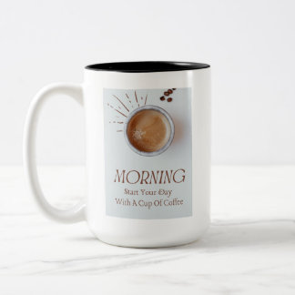 Em Dois Tons Design de Caneca de Café Elegância Ousada