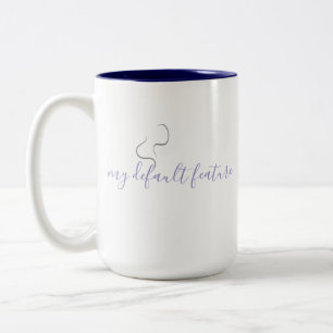 Em Dois Tons Design Minimalista de Caneca de Café