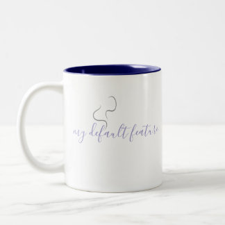 Em Dois Tons Design Minimalista de Caneca de Café