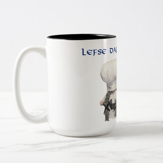 Em Dois Tons Dia da Esquerda na América caneca de café com Trol (Esquerda)