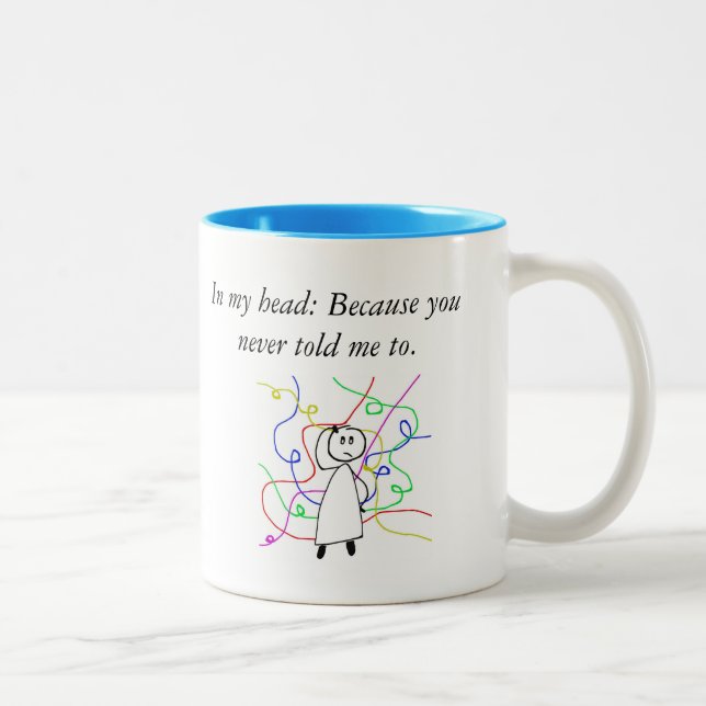 Em Dois Tons Diálogo engraçado entre o chefe e a caneca de café (Direita)