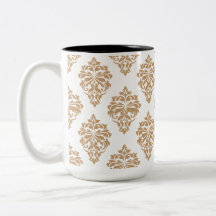 Dourada caneca de café