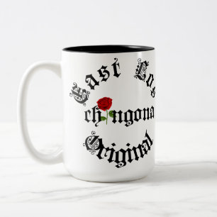 Em Dois Tons East Los Chingona - Caneca de café original