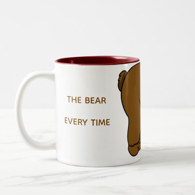 Em Dois Tons Escolha o caneca de café do Urso (Esquerda)
