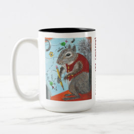 Em Dois Tons Esmague a caneca de café do Esquilo