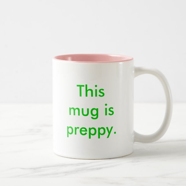 Em Dois Tons Esta caneca é formal. copo de café (Direita)