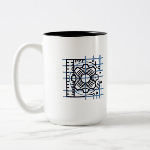 Em Dois Tons Estresse → Deformação → Café Caneca de Engenheir