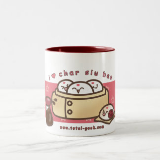 Em Dois Tons eu amo a caneca de café do bao do siu do carvão