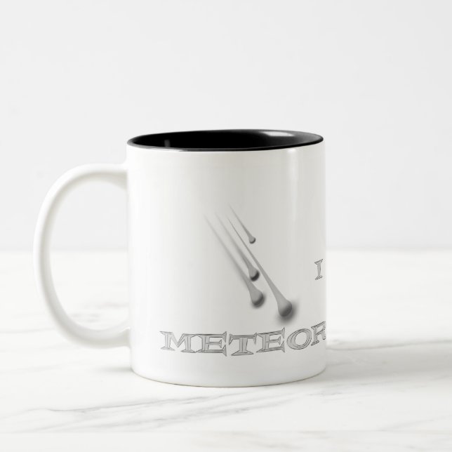 Em Dois Tons Eu amo a caneca de café dos chás de meteoro (Esquerda)