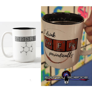 Em Dois Tons "Eu bebo Café periodicamente" caneca de café de 15