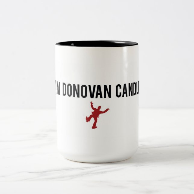 Em Dois Tons Eu sou vela de Donovan - caneca de café (Centro)
