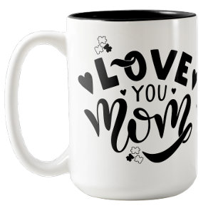 Em Dois Tons Eu Te Amo Mãe Caneca de Café Conscientização do Au