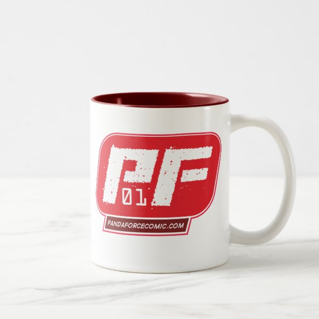 Em Dois Tons Força da panda, caneca de café do agente 01 (Direita)