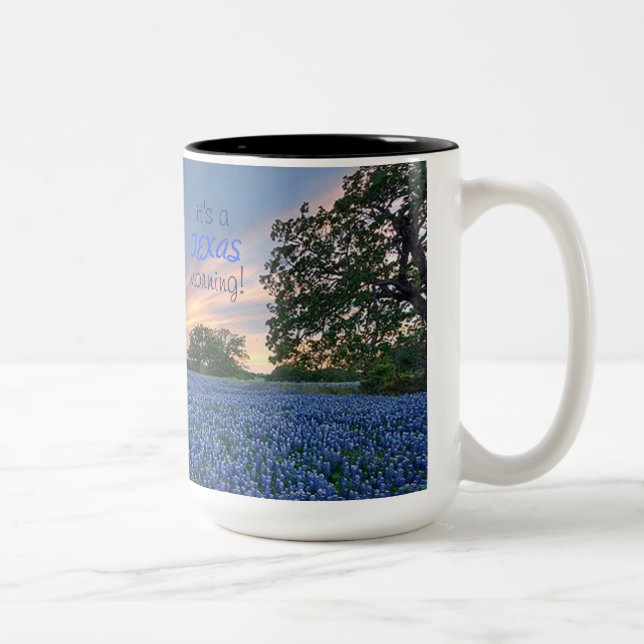 Em Dois Tons forTexas da caneca de café (Direita)