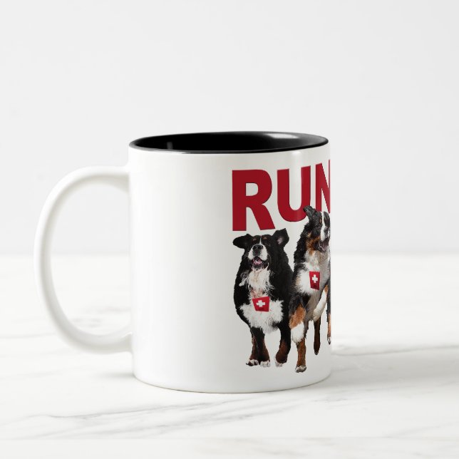 Em Dois Tons Funcione a caneca de café livre de Berner (Esquerda)