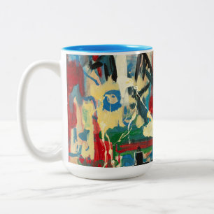 Em Dois Tons grafite - caneca de café de duas tonalidades