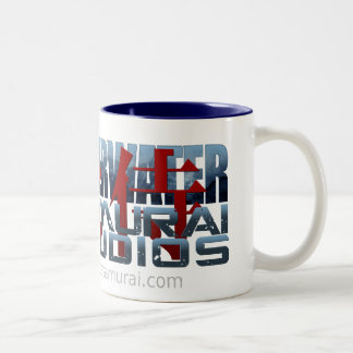 Em Dois Tons Grande caneca de café subaquática de luxe do