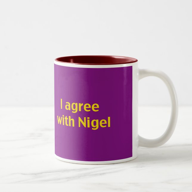 Em Dois Tons Grande você caneca de café do kip (Direita)