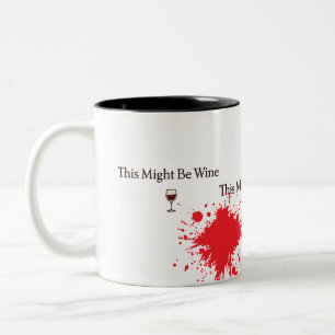 Em Dois Tons Isto Pode Ser Vinho – Caneca de Café Vintage Engra