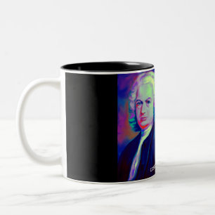 Em Dois Tons Johann Sebastian Bach e caneca de café das