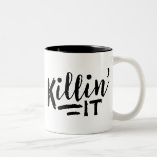 Em Dois Tons Killin ele caneca de café