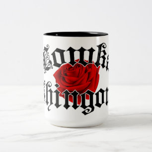 Em Dois Tons Lowka Chingona - caneca de café