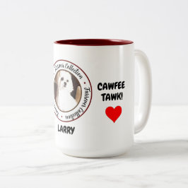 Em Dois Tons Mais café Café Tawk personalizado caneca de café