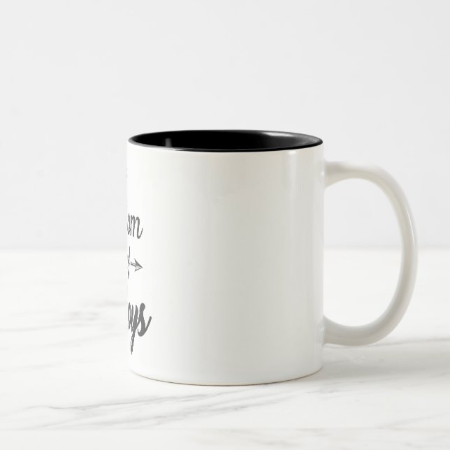 Em Dois Tons Mamã da caneca de café do Dois-Tom dos meninos (Direita)