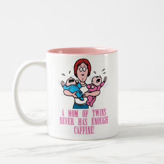 Em Dois Tons Mamã da caneca de café dos gêmeos (Esquerda)