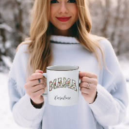 Em Dois Tons Mama Você É O Melhor Nome Caneca Moderna de Café