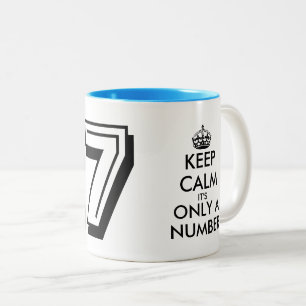 Em Dois Tons Mantenha calma meme 27º presente de caneca de café