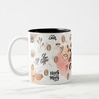 Em Dois Tons Mas Primeiro, Café – Caneca de Café Estética Fofa 