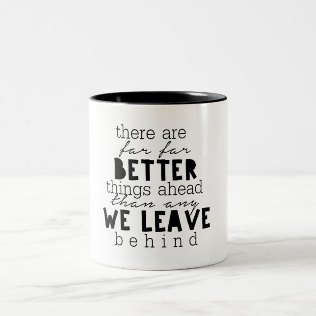 Em Dois Tons Melhor caneca de café das coisas adiante (Centro)