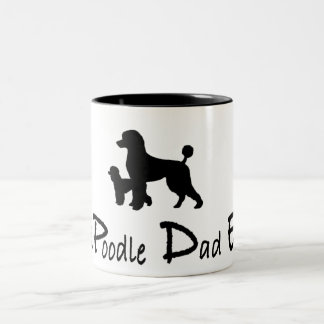 Em Dois Tons Melhor Pai de Poodle Caneca de café