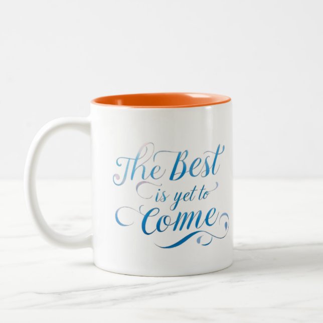 Em Dois Tons Melhor tempo caneca de café (Esquerda)