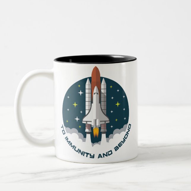 Em Dois Tons Mesa Redonda do HPV 2021 - Caneca de café da Reuni (Esquerda)