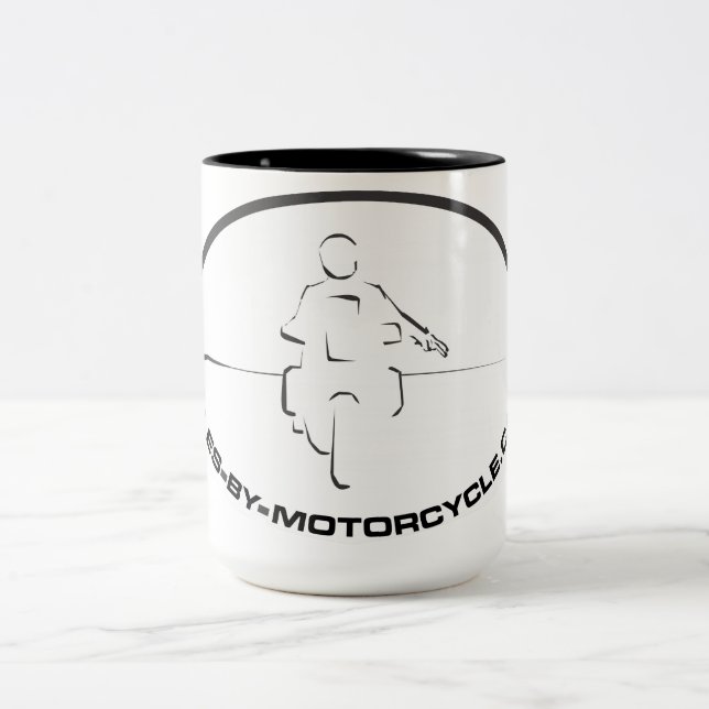 Em Dois Tons Milhas pela caneca de café da motocicleta (Centro)