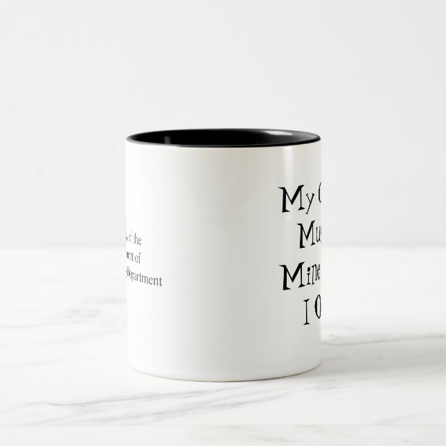 Em Dois Tons Minha caneca de café de meus que I possui (Centro)