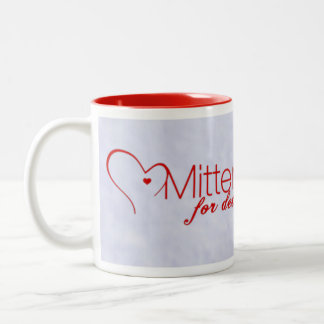 Em Dois Tons Mitenes para a caneca de café de Detroit