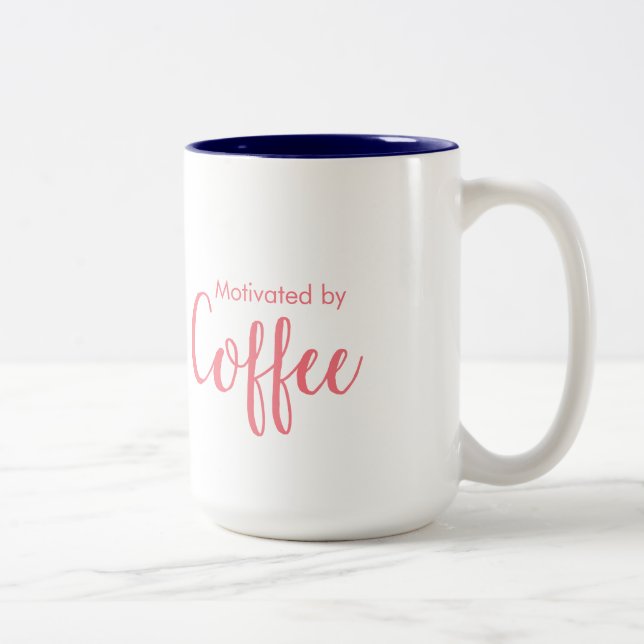 Em Dois Tons Motivado pelo café - caneca de café (Direita)