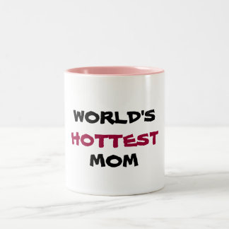 Em Dois Tons MUNDO, O MAIS QUENTE, caneca de café da MAMÃ