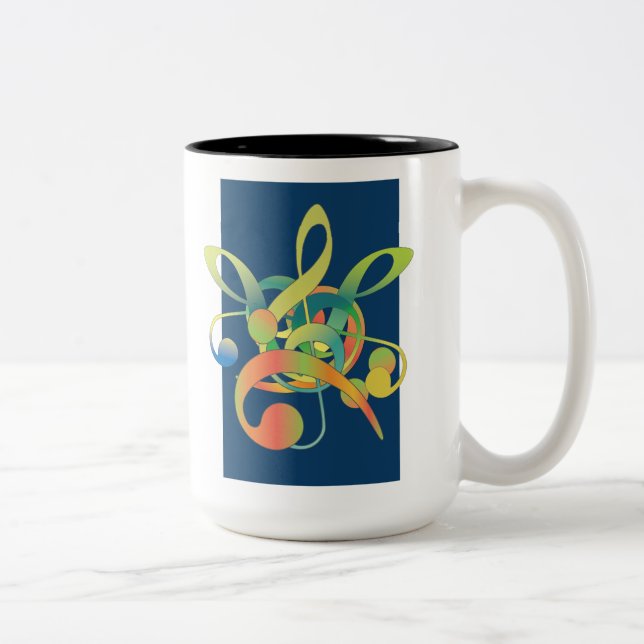 Em Dois Tons Música Amadurece caneca de café de duas tonalidade (Direita)