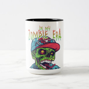 Em Dois Tons Na Minha Caneca de Zumbi Café de Halloween de Te