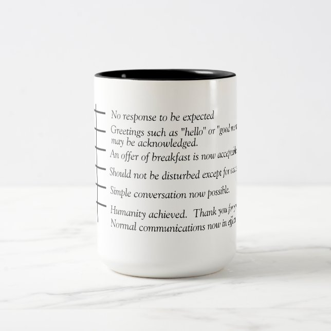 Em Dois Tons Níveis de caneca do gráfico do café da humanidade (Centro)